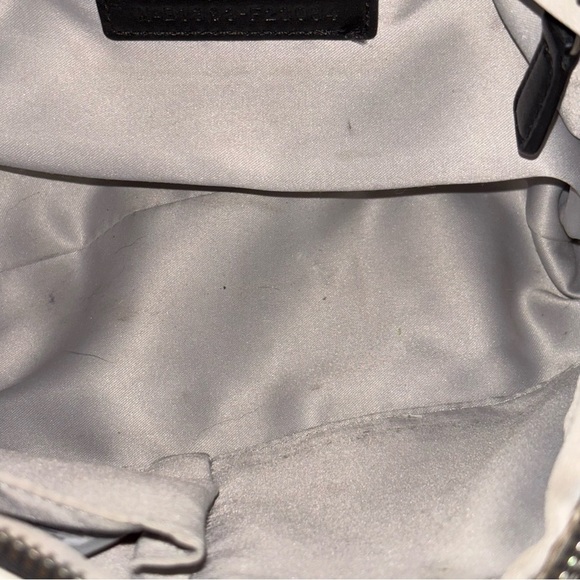 COACH F23084 Kristin Spectator Black and White Leather Crossbody - Picture 5 of 6